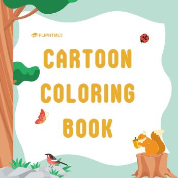 Enchanting Children's Cartoon Coloring Book Template-layout-1
